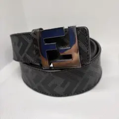 FENDI FFスクエアリバーシブルベルト シルバー 80サイズ 目黒蓮着用