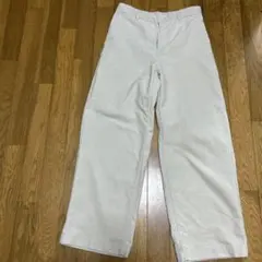 無印良品　コーデュロイワイドパンツ オフホワイトM