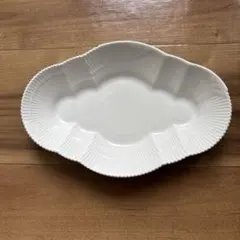 ロイヤルコペンハーゲン ホワイトエレメンツ オーバルディッシュ 23cm