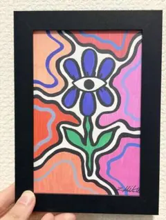 手描きアート作品 「ダイエット」　10×14cm