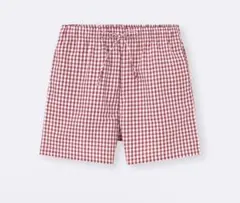ジーユー パジャマショートパンツ Lサイズ レッド