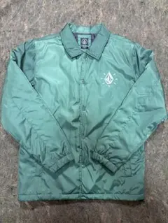 ボルコム　コーチジャケット　M 緑　キルティング　スケーター