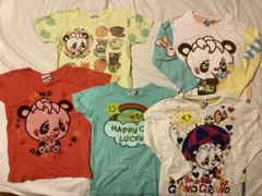 【中古】GRAND GROUND グラグラ パンダTシャツ 130cm 5枚のサムネイル