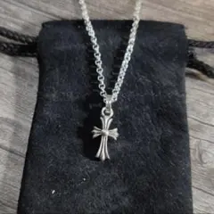【CH好き必見】クロスネックレス シルバー925 ミニサイズ！チェーン50cm