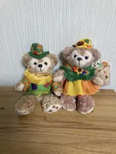 ダッフィー & シェリーメイ　ぬいぐるみバッジ　ディズニーシー