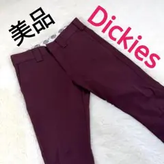 【美品】Dickiesワークパンツ メンズ Ｗ76 バーガンディ チノパン 定番