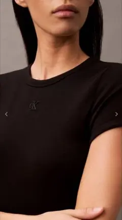 Calvin Klein Jeans ブラック ミニワンピース 半袖