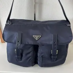 PRADA ショルダーバッグ ナイロン ネイビーのサムネイル