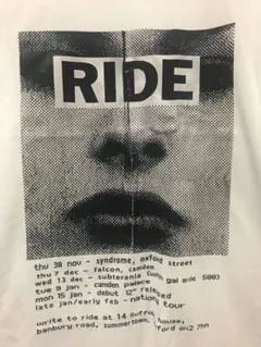 RIDE レア　Tシャツ イギリス　ロック　アンディベル　オアシス　リアムのサムネイル