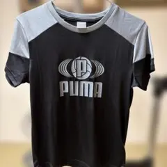 プーマPUMA キッズ Tシャツ ブラック×グレーのサムネイル
