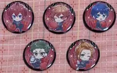 ツイステ　缶バッジ　リドル　エース　デュース　トレイ　ケイト