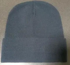 アクリル100% ダークブルー 薄手ニット帽