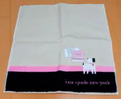 kate spade new york 犬刺繍 タオルハンカチ