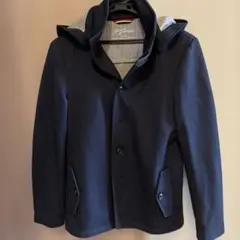 ネイビー フード付きジャケット