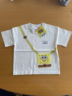 【新品タグ付き】スポンジボブ ポシェット風 半袖 Tシャツ 100cmのサムネイル