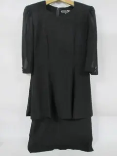 IGIN ブラックフォーマル 喪服 礼服 ワンピース 9AR 5分袖 日本製