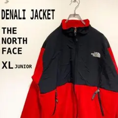 【大人気】古着／ザノースフェイス　デナリジャケット　フリース　レッド　刺繍