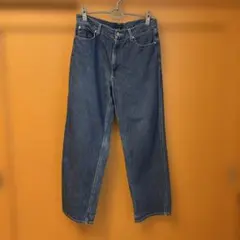 UNIQLO ダークブルー ワイドパンツ