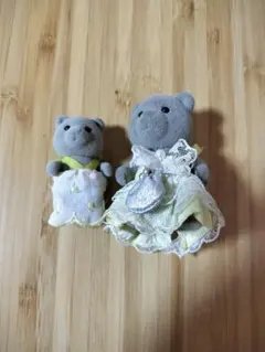 m*.様 シルバニアファミリー クマ 着せ替え人形　２個