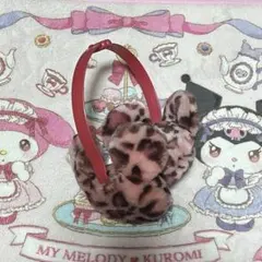 ディズニー ヒョウ柄 イヤーマフ 耳あて ピンク