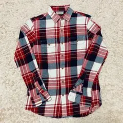 Old Navy オールドネイビー　長袖チェックシャツ　レッド　両胸ポケット