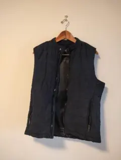 ZARA MAN ダウンベストネイビーМサイズ※中古※