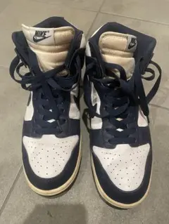 Nike ダンクハイ　ネイビー/ホワイト ハイカットスニーカー　紺白29cm