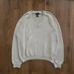 LANDS' END（ランズエンド） ドリフター Vネックセーター [ベージュ]