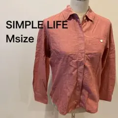 【美品】SIMPLE LIFE トップス シャツ レディース パープル Mのサムネイル