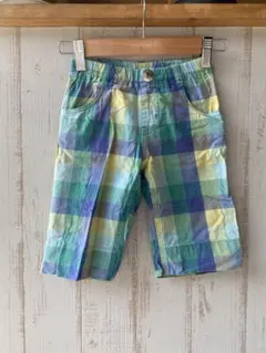 チェック柄　半ズボン　キッズ　ヴィンテージ　メンズ　希少性　moujonjon