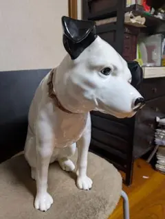 陶器製 犬の置物 ビクター犬風 インテリア