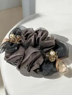 簡単まとめ髪✨髪飾り　ヘアークリップ　結婚式　パーティー　卒業式　入学式