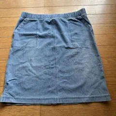 ユニクロ　デニムスカート ゴムウエスト　ストレッチのサムネイル