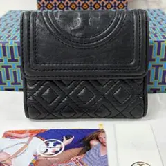 新品同様‼️ 現行　トリーバーチ　財布　三つ折り　折り財布　キルティング