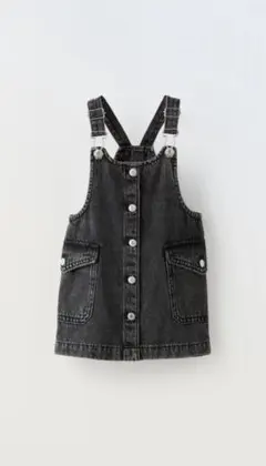 ZARA KIDS ザラキッズ　ポケット付きデニムジャンパースカート