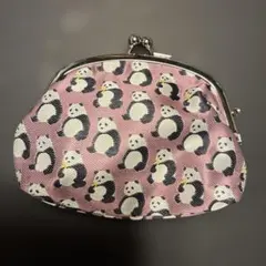 パンダ柄 がま口コインケース