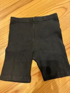 LOWRYS FARM 黒 ハーフレギンスパンツ