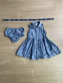デニムワンピースセット 18M
