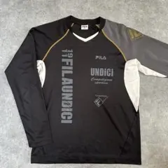 長袖　フィラ　FILA ロンT ブラック　黒　スポーツ　サッカー　フットサルのサムネイル