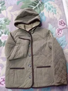 B.L.U.E. リバーシブルキルティングジャケット フード付き