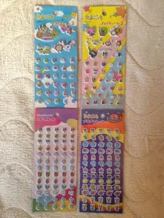 たまごっち　プチプチシール　プチプチシール2　4点セット　まめっち　くちぱっち