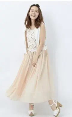 INGNI イング　レースドッキング　マキシワンピース　M