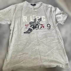 グレー プリント Tシャツ
