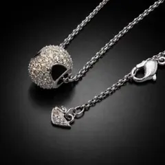 美品 ✨ archive Swarovski パヴェボールネックレス クリスタル