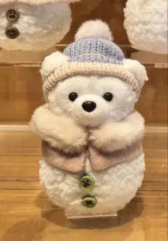 ダッフィー 雪だるまのぬいぐるみチャーム シークレットオブスノーウィーデイ