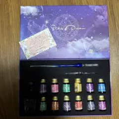 Stars&Dream ガラスペン2本、インク12本セット ピンク