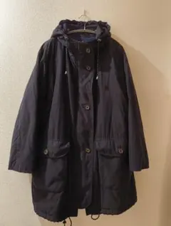 Burberry モッズコート L 黒 ロングコート　フード