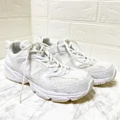 New Balance ホワイト ランニングシューズ