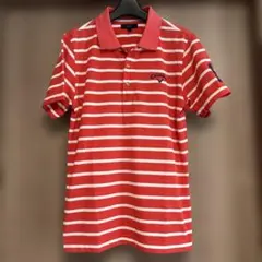 Callaway ポロシャツ レッド ボーダー Lサイズのサムネイル