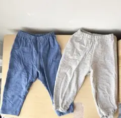 は*る様 【美品】ユニクロ ベビー レギンス 80cm 2枚セット リラックスフ